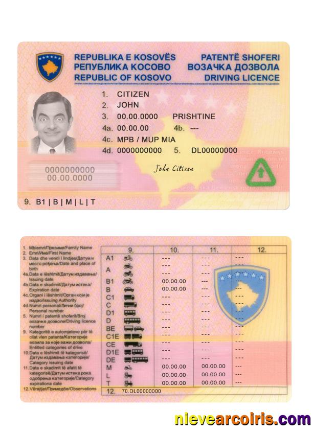 Kosovo driving license